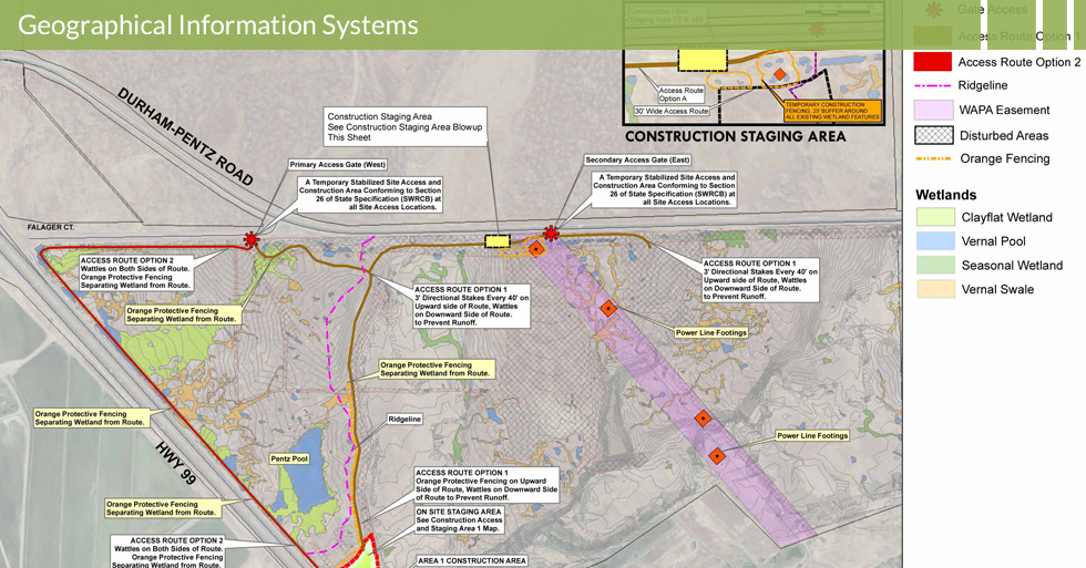 For GIS: Melton Design Group, a landscape architecture firm, designed Shauna Downs Wetland Inventory in Butte County, CA. 