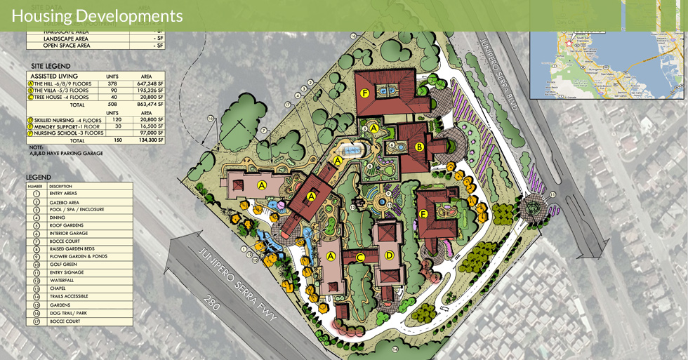 Melton Design Group, a landscape architecture firm, designed Assisted Living at Sierra Vista in Daly City, CA. 