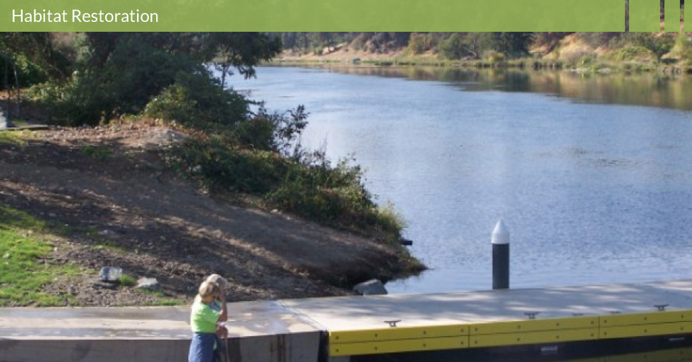 Melton Design Group restored the habitat at Riverbend Park in Oroville, CA. Dock restoration and river access are featured at Riverbend Park.