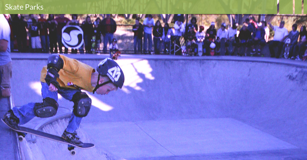 Melton Design Group designed the Skate Park in Anderson, CA. This skate park features viewing areas, unique skate park design, skate park planning focused on action sports.